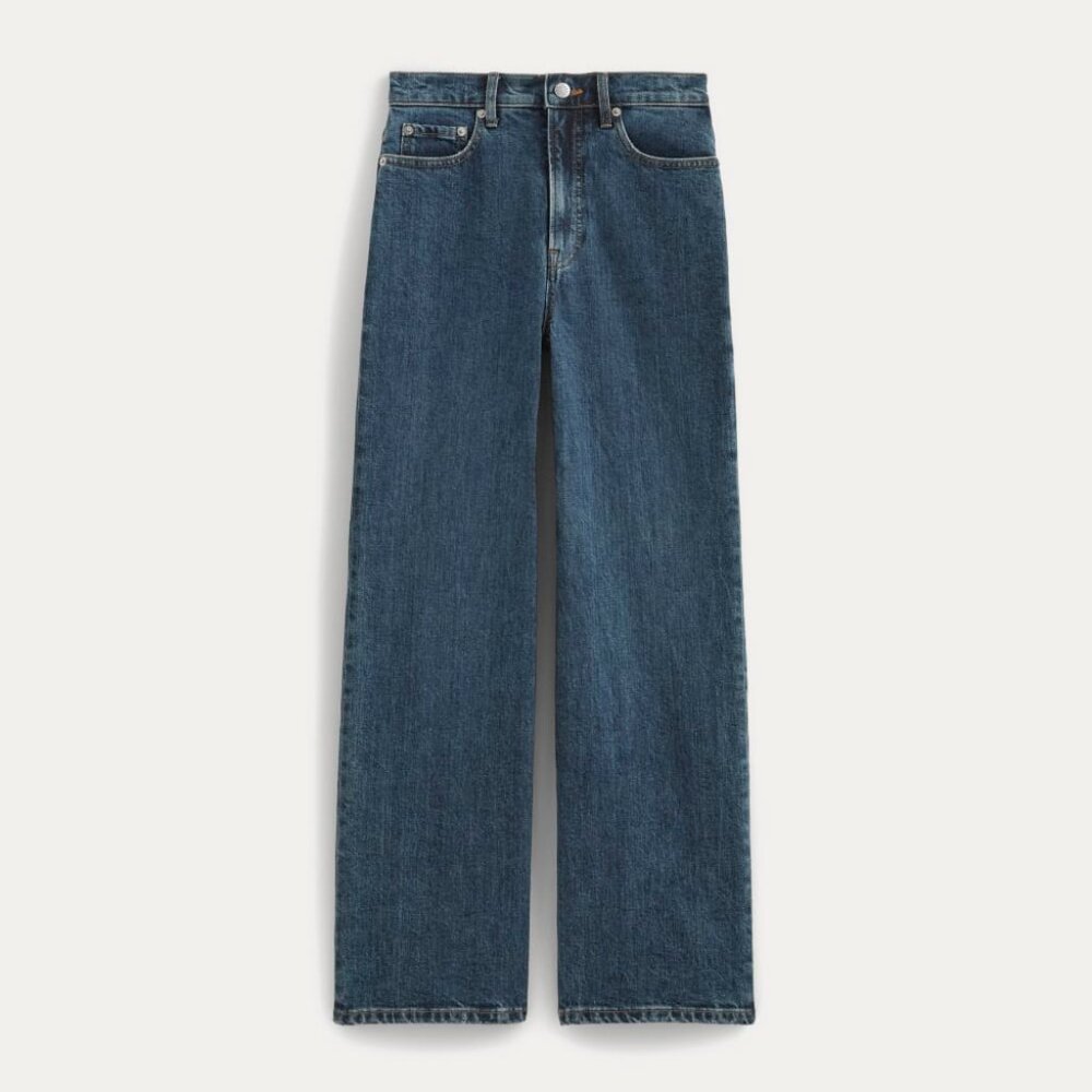 Everlane Women's Way-High® Sailor Jean in Deep Blue, Size 23, Cotton/Denim